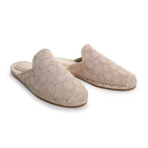 Coach Women's Cali Espadrille Slide with Signature Jacquard size 8.5